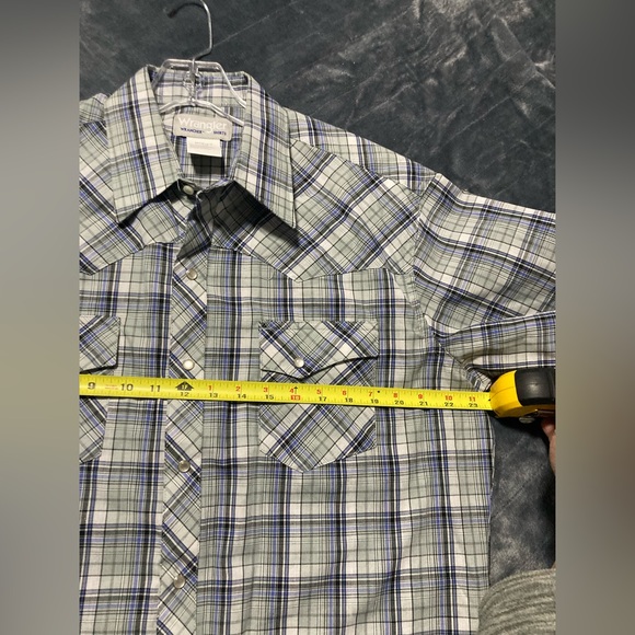 Wrangler Wrancher mens Shirt Pearl Snap size Large - Picture 7 of 7